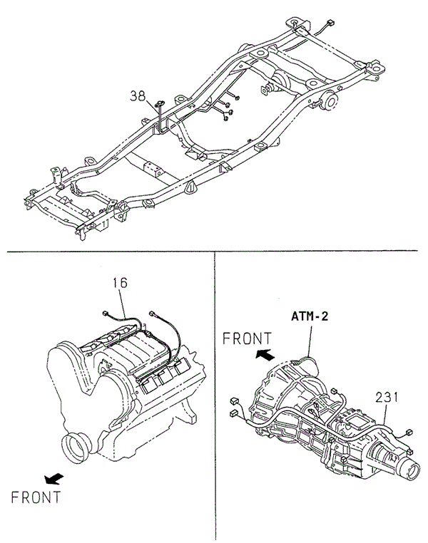 Wire Harness for 1998 Acura SLX #0