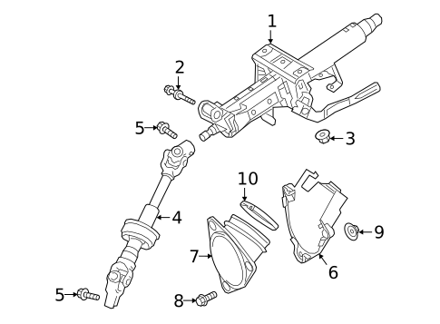 Steering Column Assembly for 2024 Toyota Camry #0