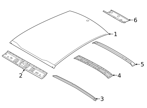Roof & Components for 2020 Kia Rio #0