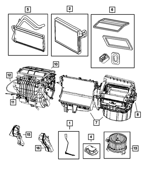Air Conditioner and Heater Units for 2008 Jeep Patriot #2