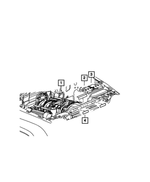 56029697AB - Labels: Battery Warning Label for Chrysler: 300, Pacifica, Town &amp; Country, Voyager | Dodge: Grand Caravan | Jeep: Cherokee, Compass, Gladiator, Grand Cherokee, Grand Cherokee L, Wrangler | Ram: C/V Image