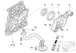 11145A84E49 - Engine: End Cover with Oil Pump for Mini Image