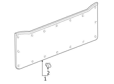 Interior Trim - Tail Gate for 1999 Lexus LX470 #0