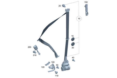 Seat Belt for 2002 Mercedes-Benz G500 #0