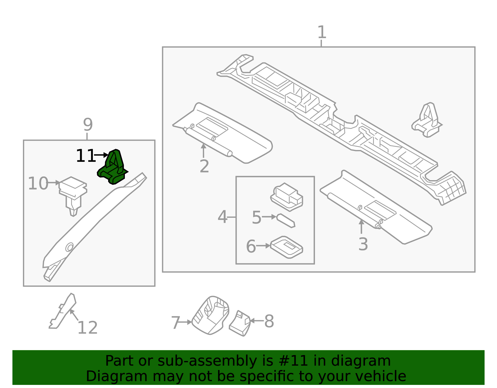 GJ12-68-865 - Lift-Gate Trim Panel Clip - | Mazda Swag