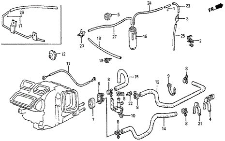 Water Valve - Hose for 1984 Honda Prelude #0