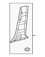 624130T011A0 - : Lower Center Pillar Trim for Toyota Image