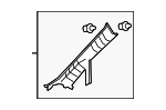 622100T011B0 - : 2009-2015 Toyota Venza - Windshield Pillar Trim for Toyota: Venza Image