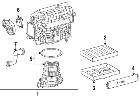 Heater Components for 2024 Lexus GX550 #1