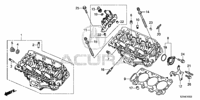 Front Cylinder Head (3.0L) for 2020 Acura MDX #0