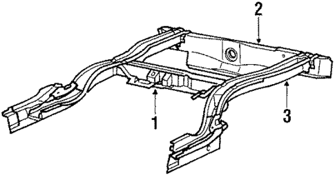 Rear Frame for 1984 Dodge Aries #0