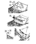 68044161AB - Electrical: Front Wiper Arm, Left for Mopar Image