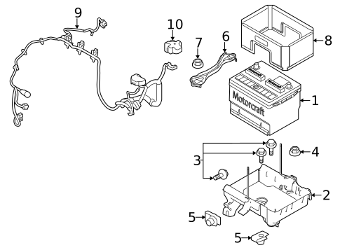Battery & Related Components for 1998 Ford E-250 Econoline #0