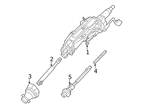 Steering Column Assembly for 2015 Cadillac CTS #1