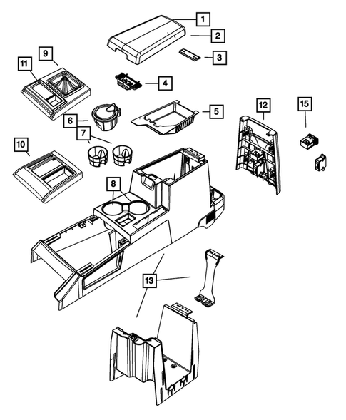 Consoles for 2009 Jeep Liberty #0