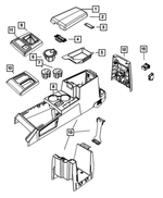 1MY961KAAA - Interior Trim: Console Armrest for Mopar Image