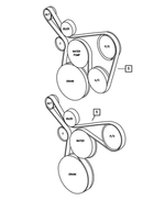 4854033 - Cooling: Accessory Drive Belt for Mopar Image