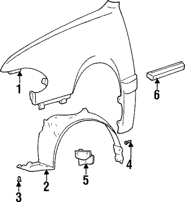 8681134500 - : Fender Liner for Hyundai Image