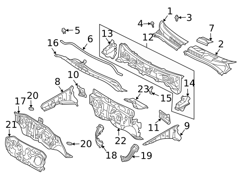 Cowl for 2005 Scion xA #0