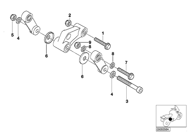 33532330374 - : Hex Bolt - M10X1.25X65 for BMW-Motorrad Image
