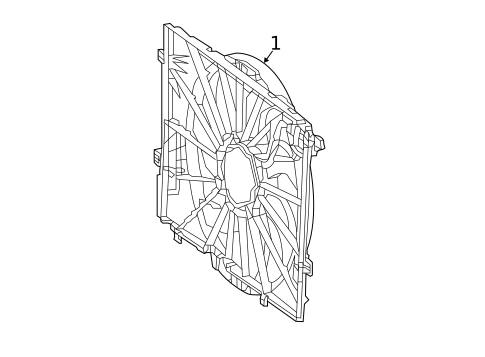 Cooling Fan for 2018 Mercedes-Benz GLC 350e #0