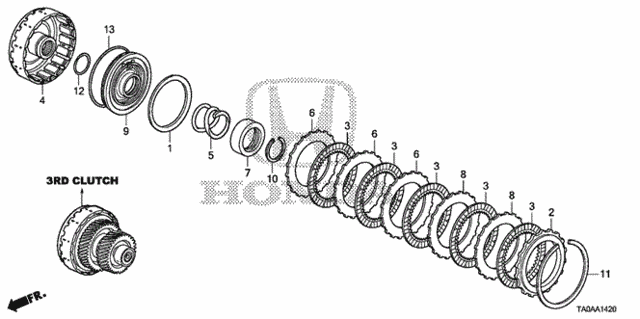AT Clutch (3rd) (V6) for 2012 Honda Accord #0