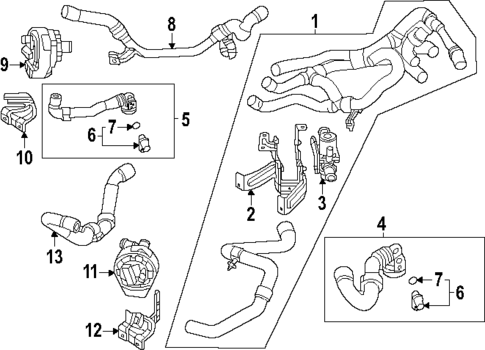 Hoses & Lines for 2025 Audi Q4 e-tron #5