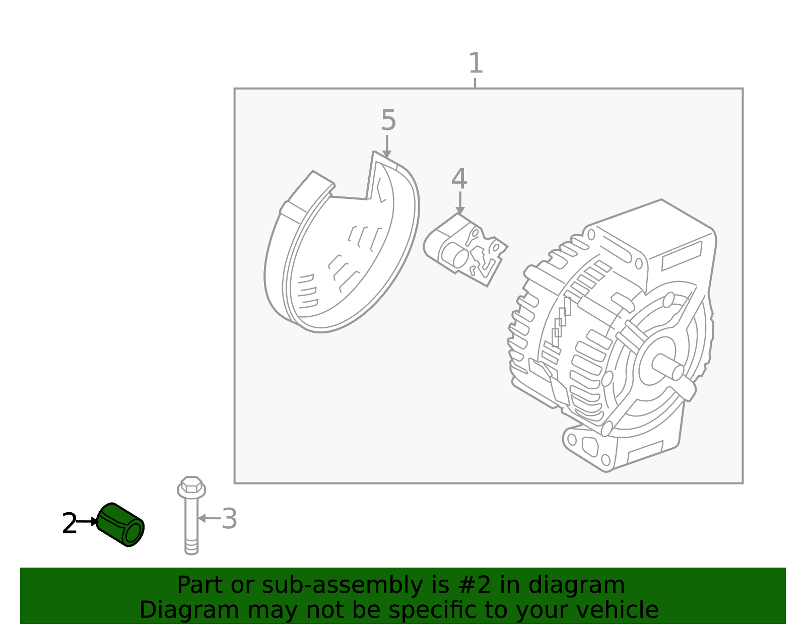 Alternator Spacer 30637738 | TascaParts.com