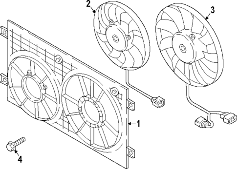 Cooling Fan for 2025 Volkswagen Atlas Cross Sport #0
