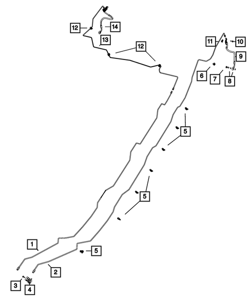 Hydraulic Control Unit, Brake Tubes and Hoses for 2012 Jeep Wrangler #3