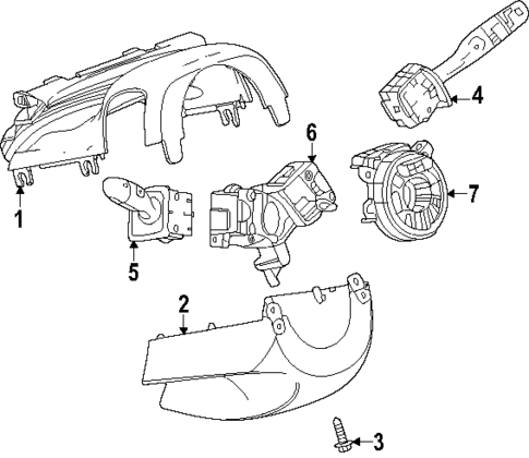 Shroud, Switches & Levers for 2024 Chevrolet Trailblazer #0