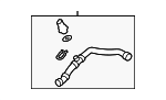 7P6122051D - Cooling System: Lower Hose for Volkswagen Image