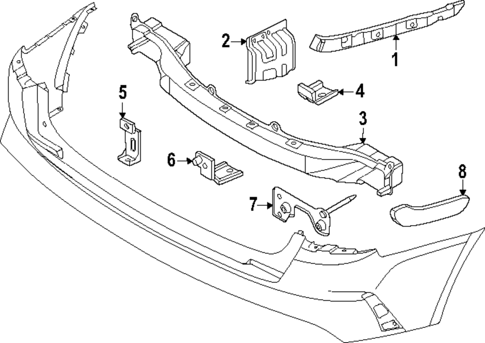 866V2-R5CA0 - Bumper Cover Insulator 2024-2025 Kia Sorento | Kia.Parts ...