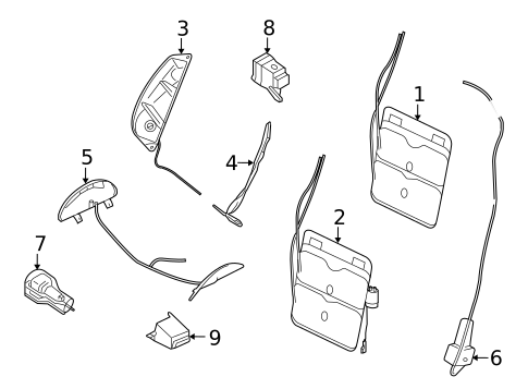 Front Seat Components for 2011 Porsche Cayman #3