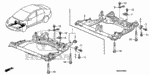 957011001808 - Body/Air Conditioning: BOLT, FLANGE (10X18) for Honda Image