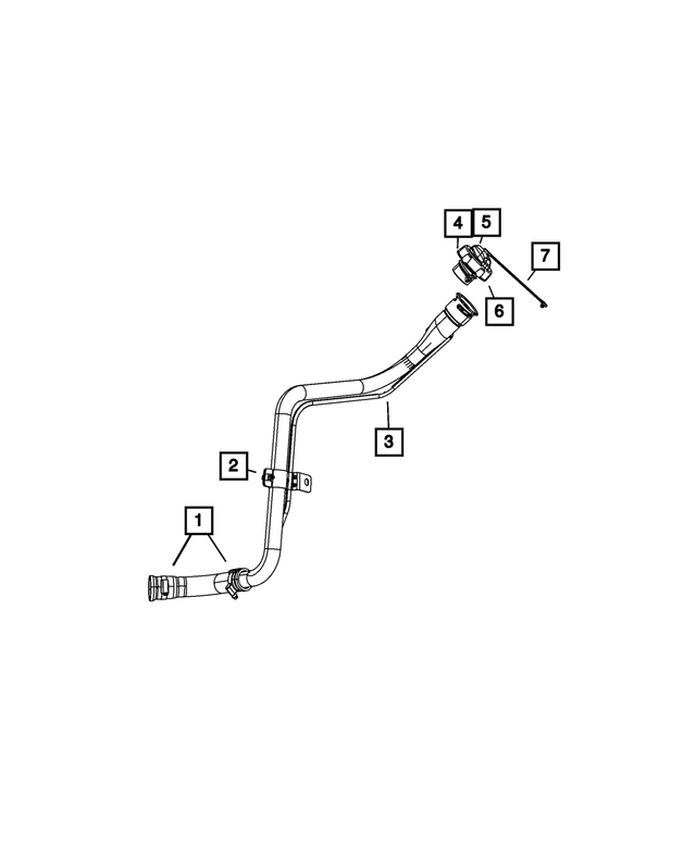 4766586AA - Fuel: Fuel Filler Cap Tether for Mopar Image