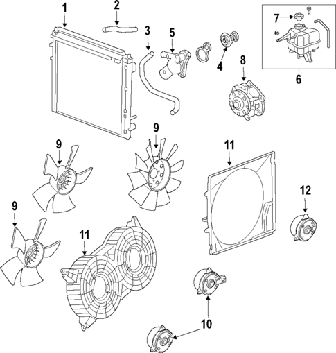 Cooling System for 2005 Cadillac SRX #0