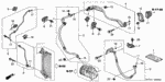 80384SM4A01 - Body/Air Conditioning: CLIP, RECEIVER PIPE (B) for Honda Image