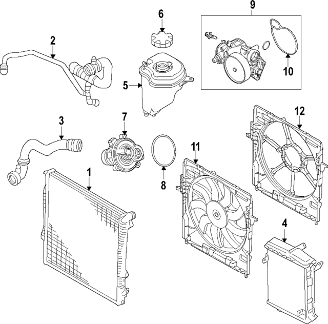 17117589467 - Cooling System: Radiator for BMW Image