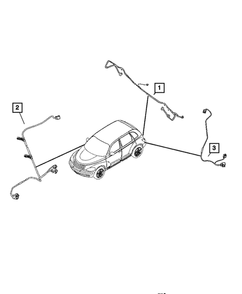 Wiring-Body and Accessories for 2010 Chrysler PT Cruiser #3