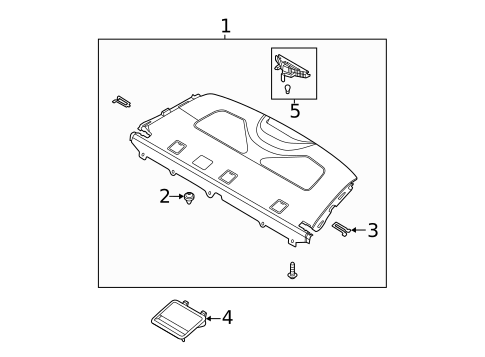 Interior Trim - Rear Body for 2021 Hyundai Elantra #0