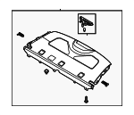85610AA130NNB - Body: Pkg Tray Trim for Hyundai Image