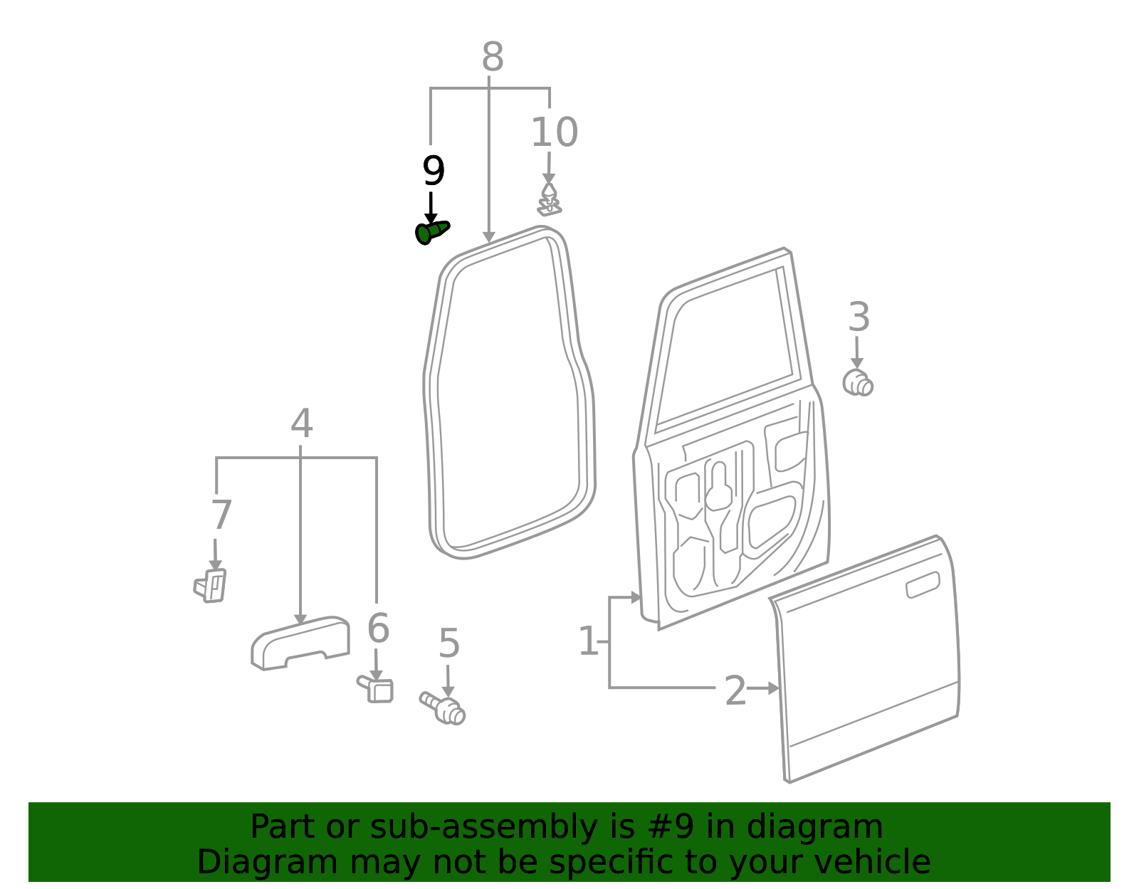 1995-2006 Toyota 1995-2006 Toyota - Door Weather-Strip Clip 67869