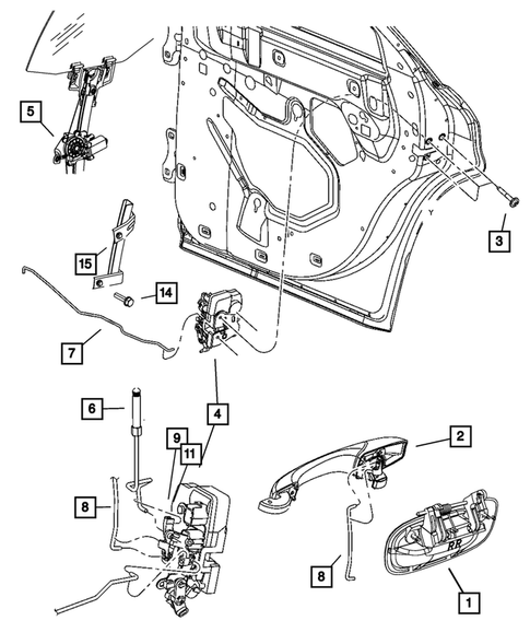 Rear Door for 2008 Dodge Charger #0