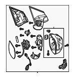 76208T1WA21 - : Mirror Assembly for Honda: CR-V Image