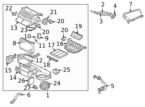 HVAC Case for 2008 Mitsubishi Lancer #0