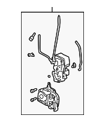 72110S84A02 - Body: Lock Assembly for Honda: Accord Image