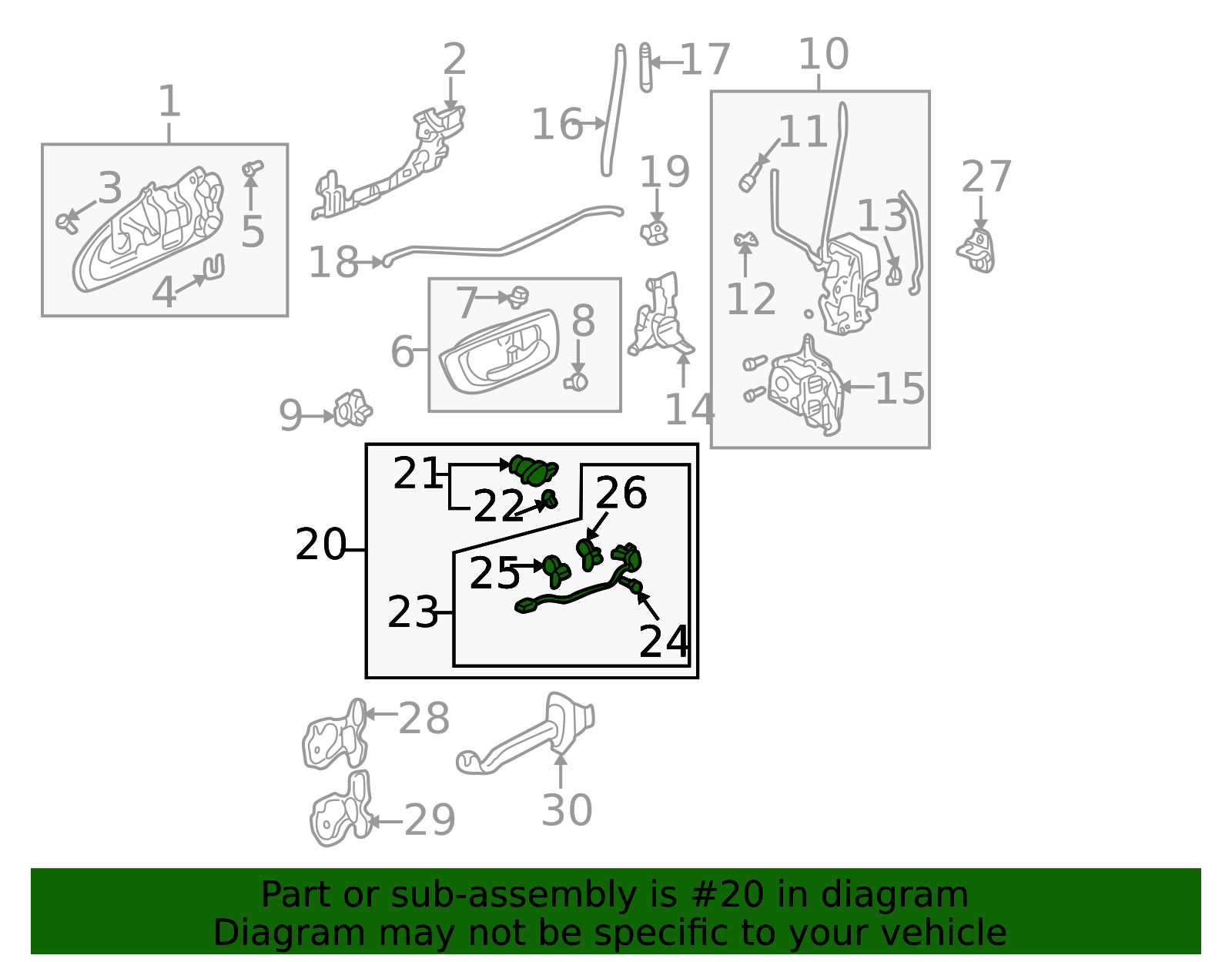 72146-S73-003 - Lock Cylinder Assembly 1998-2003 Honda | Honda Parts Online