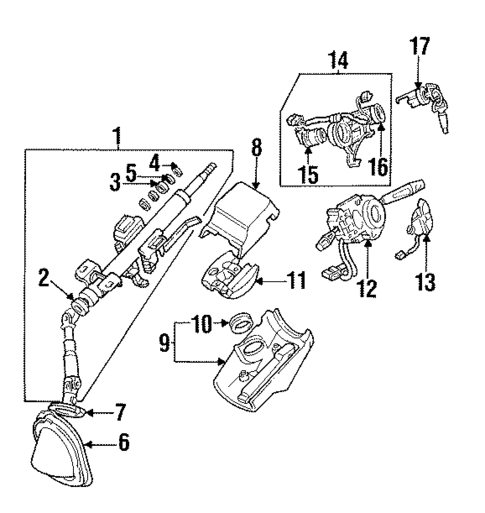 Ignition Lock for 1993 Mitsubishi Mirage #0