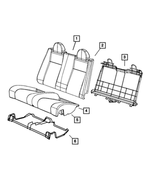 1HL781D5AA - Interior Trim: Rear Seat Back for Mopar Image